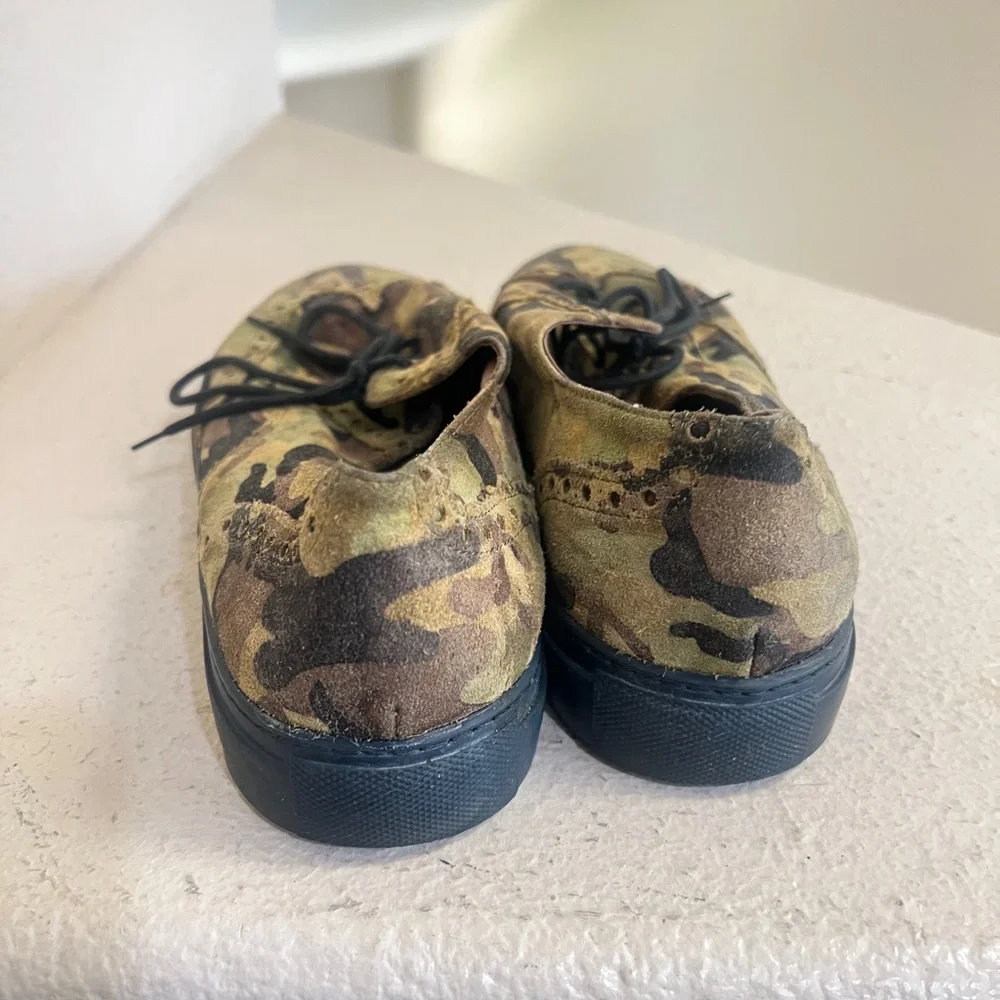 Del Toro Camo wingtip Handmade Oxford shoe Loafers work casual Men’s size‎ 9